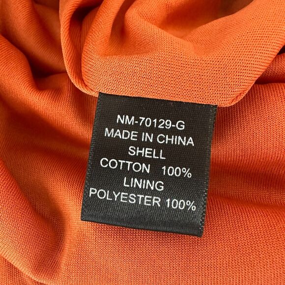 Ark & Co Salmon High Neck Long Sleeve V Back Zip Embroidered Zip Romper S - Picture 9 of 15